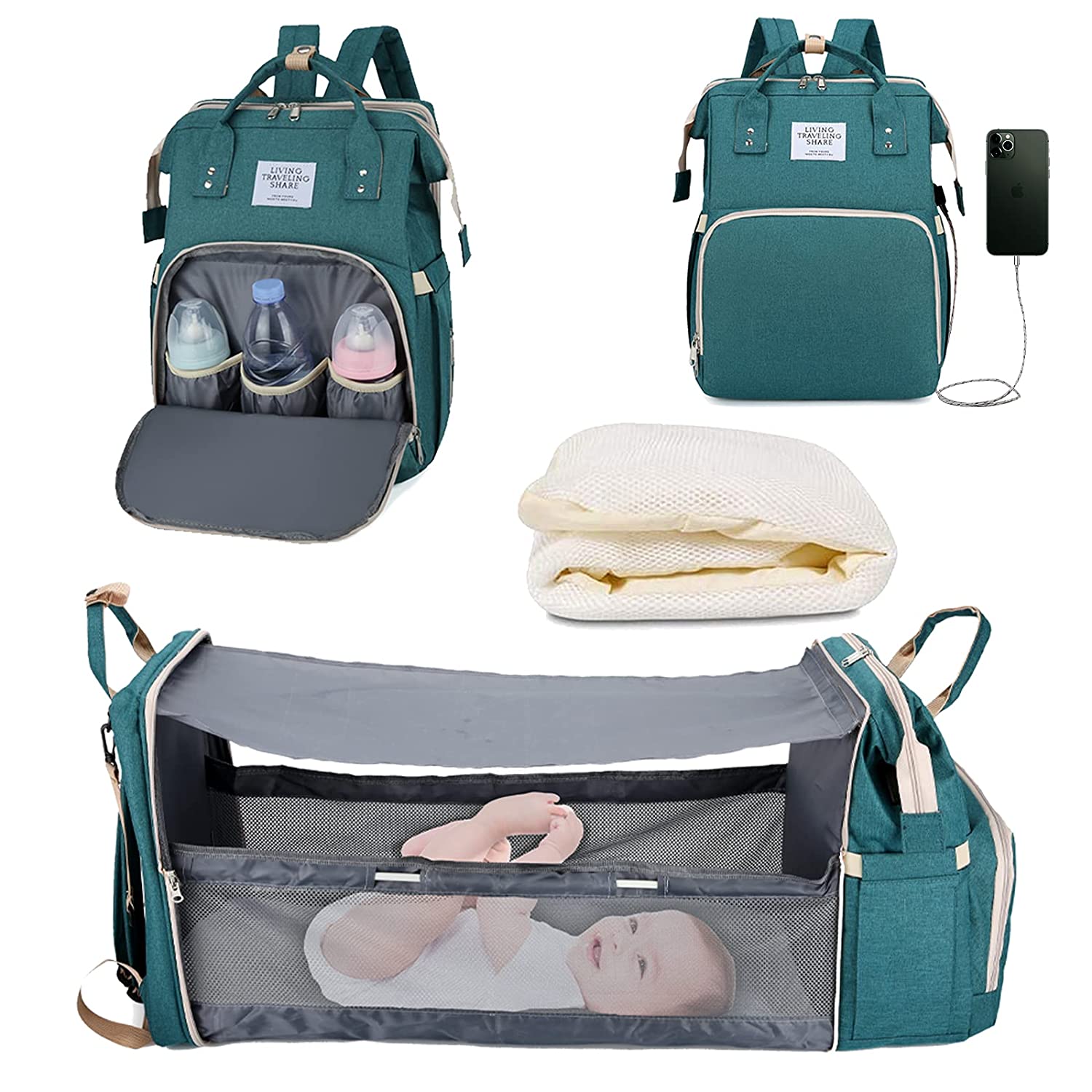 Sac à langer portatif | Berceau de voyage BabyNappy™ - bebe-joufflu